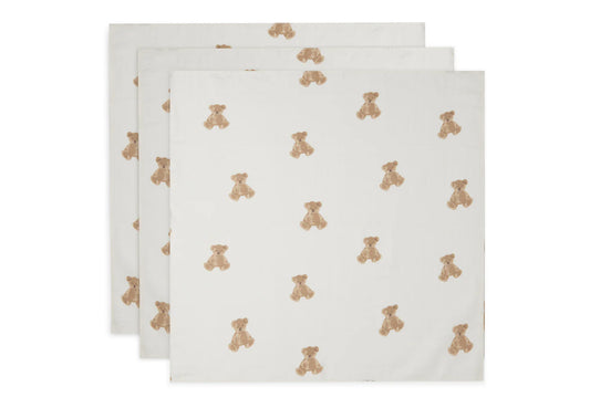 Hydrofiele doek small 70x70cm - Teddy Bear - 3 Stuks